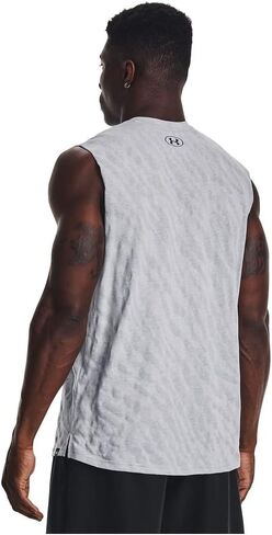 Under Armour Men's Project Rock Sleeveless Tank Top L Grey in Saudi Arabia