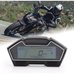 Universal Motorcycle Speedometer Odometer Tachometer 10000 RPM Speedometer Gauge 199 Mph for Carburetor Motor