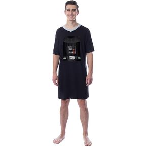 Star Wars Mens' Film Darth Vader Character Costume Sleep Pajama Shirt (Large) Black