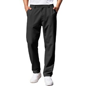 COOFANDY Men's Casual Pants Classic Fit Straight Legs Flat Front Twill Pants