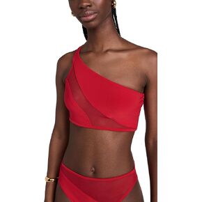 Norma Kamali Women's Snake Mesh Bra Bikini Top
