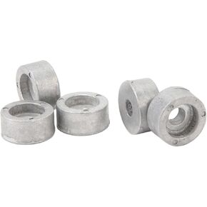 Keenso 5Pcs Round Zinc Anode 55321 87J01, 55321 87J00 - Oxidation Resistant Zinc Anodes for Boats, Compatible with and Outboard Motors