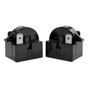 Refrigerator PTC Starter Compressor Relay 12 Ohm 2 Pin Replacement for Car Refrigerator Portable Freezer Beverage&Wine&Beer Cooler Air-Conditioning Compressor(2Pcs)