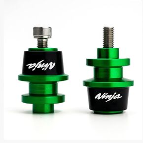 For NINJA ninja 400 650 300 250 250R ZX14R ZX10R ZX6R Motorcycle M8 Swingarm Spools Slider Stand Screw-GREEN