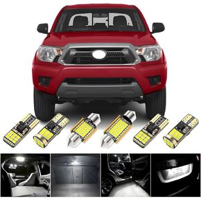 BMT xms LED Car Interior Light Kit Replacement for Toyota Tacoma 2005 2006 2007 2008 2009 2010 2011 2012 2013 2014 2015, 6000K Super Bright White Light, 12 Pieces