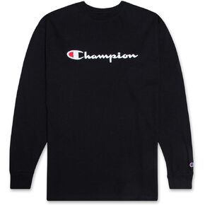 Champion Big and Tall Long Sleeve T Shirt for Men - Cotton Long Sleeve Tee