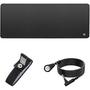 16" x 24"Grounding Mat Kit with 15ft Grounding Cord,Grounding Pad for Health Grounding Bed Mat for Foot Mat,Computer Mat, Sleep Mat, Pet Mat