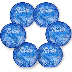 Thrive Reusable Gel Ice Packs for Injuries (2 Pack) – FSA and HSA Approved – Flexible Hot and Cold Compress for Knees, Ankles, Arms, and Back – Soft Cover Ice Packs with Gel Beads