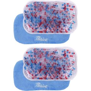 Thrive Reusable Gel Ice Packs for Injuries (2 Pack) – FSA and HSA Approved – Flexible Hot and Cold Compress for Knees, Ankles, Arms, and Back – Soft Cover Ice Packs with Gel Beads in Kuwait