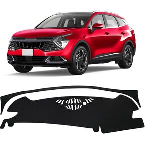 FIILINES Dash Cover for Kia Sportage 2023 2024 2025 (NQ5), Dashboard Cover Mat for Sportage Accessories Mesh Dash Mat Non-Slip No Glare Black