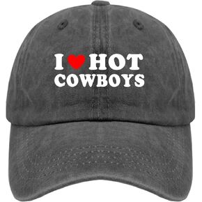 I Love HOT Cowboys Hats Hat for Mens