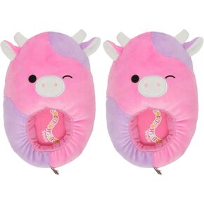 Squishmallows Slippers Plush Lightweight Warm Comfort Soft Aline Slipper House Shoes for Kids and Adults (sizes 11-1 Little Kid / 2-5 Big Kid / 5-10 Adult)