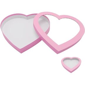 WENPACK 12inch Heart Shaped Gift Box Large Cardboard Fillable Paper Mache Charcuterie Sweet Food Valentine's Day