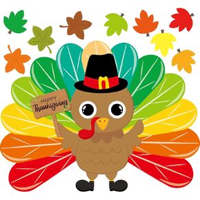 Turkey Bulletin Board Decoration Set Thanksgiving Turkey Cutouts Fall Classroom Decor School Supplies