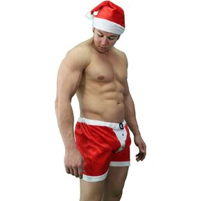 Sexy Christmas Holiday Boxer Set - Men's Sexy Santa Clause Costume for Men