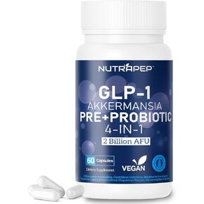 GLP-1 Activate Probiotic Supplement - 2 Billion AFU Probiotics & Prebiotics for Men Women Gut Health - Oral GLP 1 Digestive Enzymes Activator with Clostridium Butyricum Bifidobacterium