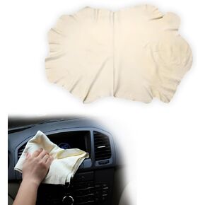 Chamois Cloth for Car, 23.6"×35.4" Soft & Scratch-Free Synthetic Chamois Cleaning Drying Cloth, Super Absorbent Reusable Chamois Towel for Auto Cleaning, Car Accessories (Large)