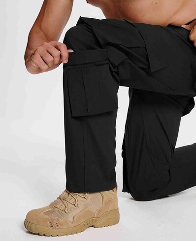 Susclude Cargo Work Pants for Men - Heavy Duty Stretch Work Pants Durability Ripstop Hiking Pants with 8 Pockets in Saudi Arabia