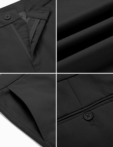 COOFANDY Men's Casual Pants Classic Fit Straight Legs Flat Front Twill Pants in Saudi Arabia