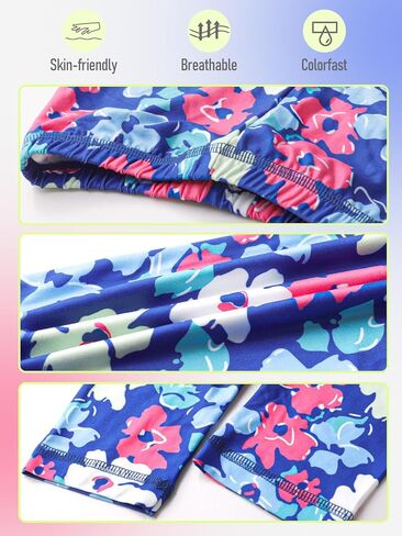 عبوة من 3 سراويل ضيقة مطبوعة للفتيات لليوجا للأطفال من عمر 2 إلى 11 عامًا in Kuwait