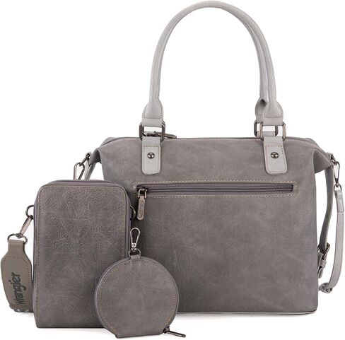 Wrangler 3Pcs Doctor Bag Sets for Women Top-handle Satchel Bag with Cell Phone Handbags and Coin Purse in Saudi Arabia