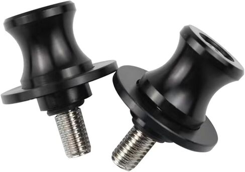 Motorcycle 2PCS 8MM CNC Aluminum Swing arm Sliders Spools Swing Arm Stand Screw For SUZUKI GSXR 600 750 1000 (Black) in Saudi Arabia