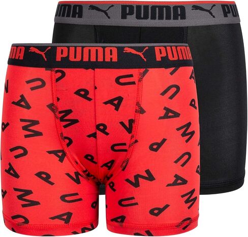 PUMA Boys' 2 Pack Printed Performance Boxer Brief in Saudi Arabia
