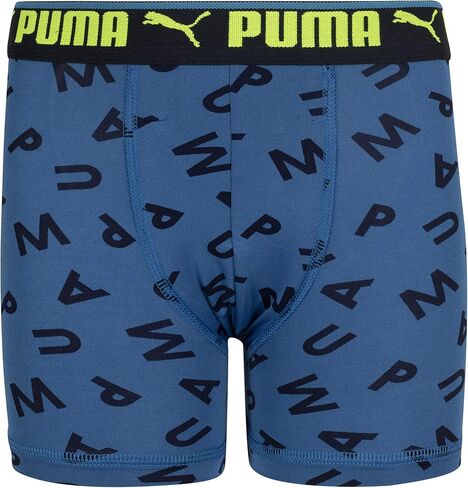 PUMA Boys' 2 Pack Printed Performance Boxer Brief in Saudi Arabia