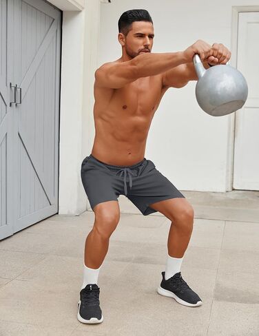 COOFANDY Men's Workout Gym Shorts Mesh Athletic Shorts Lightweight Quick Dry Training Short Pants with Pockets in Kuwait