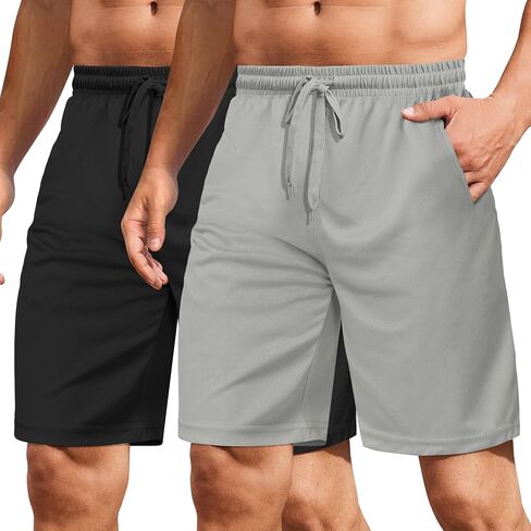 COOFANDY Men's Workout Gym Shorts Mesh Athletic Shorts Lightweight Quick Dry Training Short Pants with Pockets in Kuwait