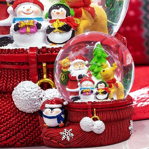 Auihiay 12PCS DIY Snow Globe - Clear Plastic Water Globe, Plastic Snow Globe Kit with Screw Off Cap for DIY Craft and Christmas Decoration (2.8 Inch) in Saudi Arabia
