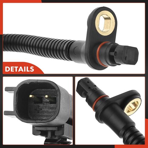 A-Premium ABS Wheel Speed Sensor Compatible with Chrysler, Dodge & Volkswagen Models - Town & Country/Grand Carava 2008-2011, Routan 2009-2011 - Front Driver or Passenger Side, Replace# 4721561AC in Saudi Arabia