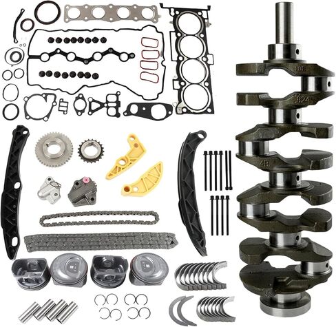 G4KJ 2.4 Engine Overhaul Rebuild Kit Fits for Hyundai Tucson Kia Forte Sportage 2.4L DOHC Naturally Aspirated Replace OE 23111-2G200 23040-2G500 23410-2G500 2102025120 230602G411 in Kuwait
