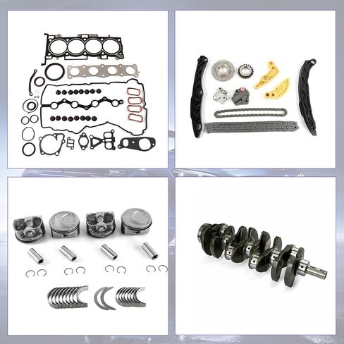 G4KJ 2.4 Engine Overhaul Rebuild Kit Fits for Hyundai Tucson Kia Forte Sportage 2.4L DOHC Naturally Aspirated Replace OE 23111-2G200 23040-2G500 23410-2G500 2102025120 230602G411 in Kuwait