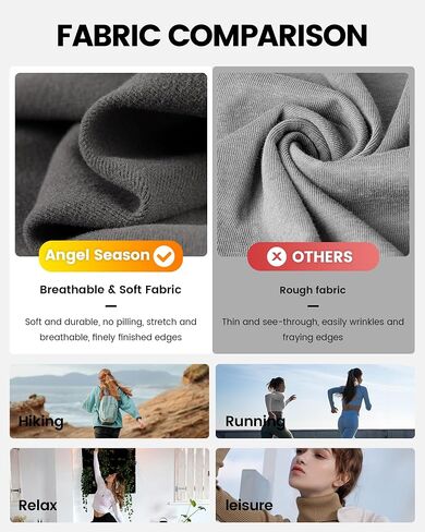 Angel season Fleece Thermal Shirts for Women Mock Neck Long Sleeve Workout Top Athletic Base Layer for Cold Weather Gear in Kuwait