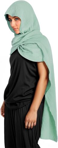 Unisex Fashion Shawl Scarf Capes Medieval Cape Shawl Scarfs Hooded Linen Hooded Cowl in Kuwait