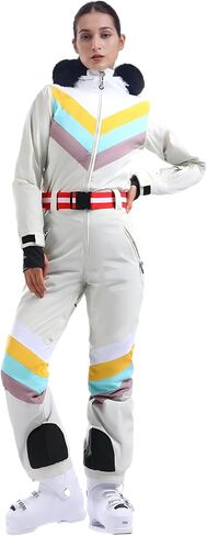 GSOU SNOW Ski Suit Women Snowsuit One Piece Snowboarding Waterproof Windproof Jumpsuit for Outdoor Sports in Kuwait