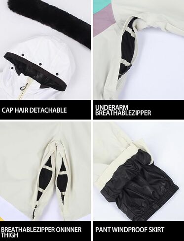 GSOU SNOW Ski Suit Women Snowsuit One Piece Snowboarding Waterproof Windproof Jumpsuit for Outdoor Sports in Kuwait