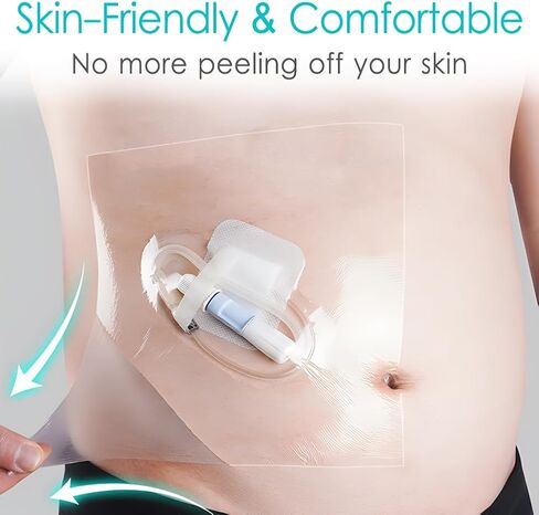 Shower Protector Dialysis Catheter Shower Cover Pd Catheter Shower Shields Dialysis Port Waterproof Picc Line Patch Wound Bandage for Showering 8"x8" 50 Pack in Saudi Arabia