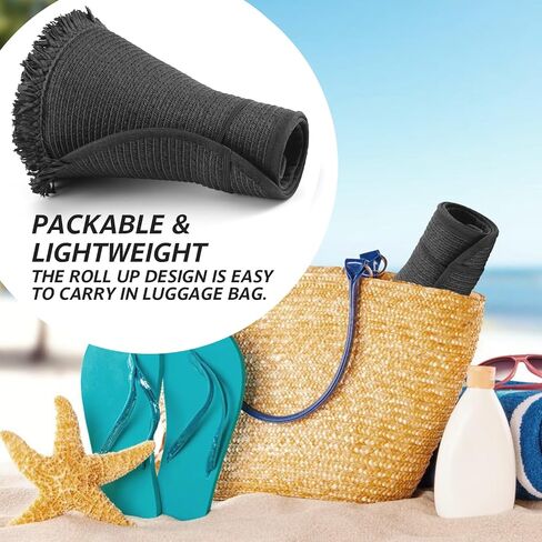 EINSKEY Women's Wide Brim Sun Visor Packable Floppy Straw Hat UV Protection for Summer Beach Travel Golf Hiking in Kuwait