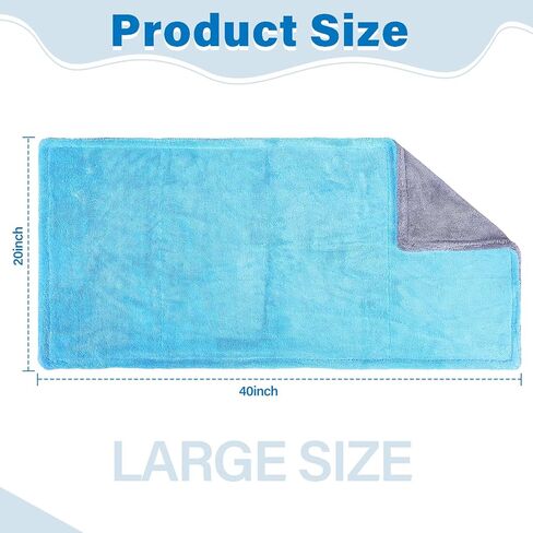 Mudder 2 Pack 20 x 40 Inches 660 GSM Microfiber Towels Drying Towel Car Wash Towels Detailing Buffing Polishing Microfiber Cloth for Home Cleaning in Saudi Arabia