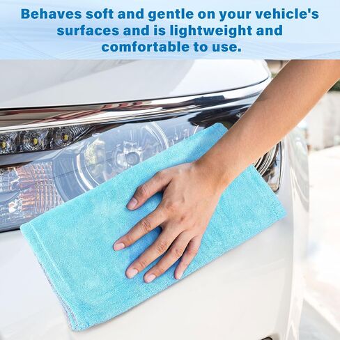 Mudder 2 Pack 20 x 40 Inches 660 GSM Microfiber Towels Drying Towel Car Wash Towels Detailing Buffing Polishing Microfiber Cloth for Home Cleaning in Saudi Arabia