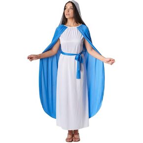 Morph Costumes Virgin Mary Costume For Women Blue Biblical Costume For Women Christmas Costumes For Adults Nativity