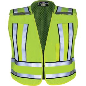 Hi Vis Reflective Safety Vest for Men and Women, Water Resistant, Neon High Visibility, Class 2