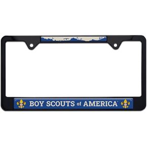 Elektroplate Officially Licensed - Boy Scouts of America Black All-Metal Standard Size License Plate Frame Tag Holder for Cars/SUVs/Trucks Weather-Proof Automotive Accessory