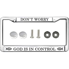 Dustoff Ride of Your Life License Plate Frame Metal Driver Power Gift Funny License Plate Frame Cross and Heart Rattle-Proof License Plate Frame with Mounting Hardware Kit