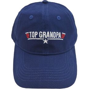 Top Grandpa Baseball Cap Navy Blue Great Gift for Dad and Grandfather for Thanksgiving