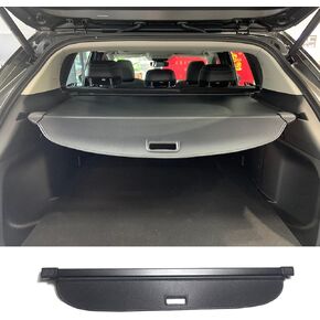 غطاء شحن أسود قابل للسحب متوافق مع Mazda CX-50 CX50 2022-2025 شاشة خصوصية للشحن الخلفي وصندوق السيارة وأمتعة الأمتعة ودرع أمان (نمط ألياف الكربون)