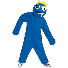 Disguise boys Blue Costume for Kids, Official Rainbow Friends Costume With Headpiece