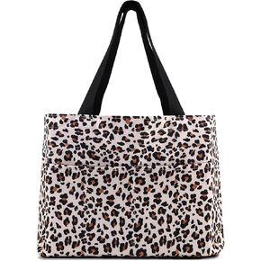 Canvas Tote Bag,Large Tote Bag for Women with 2 Front Pockets & Laptop Sleeve,Heavy Duty Everyday Tote